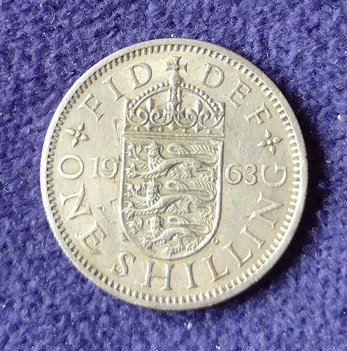 Moneda De Inglaterra Año 1963 Un Shillingh