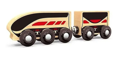 Imagen 2 de 4 de Trencity Pack Personajes Vehiculos Imantados C/ Vagon Madera