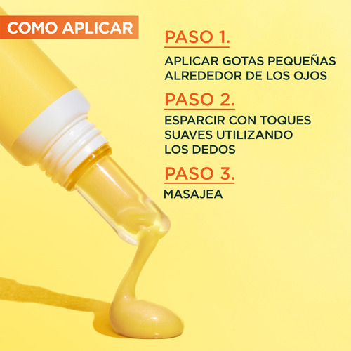 Crema Anti-ojeras Garnier Vitamina C Express Aclara 15ml Todo Tipo De Piel Día/noche
