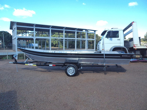 Imagem 1 de 9 de Conjunto Barco Alumínio Life 600 +30hp Mercury + Carretinha