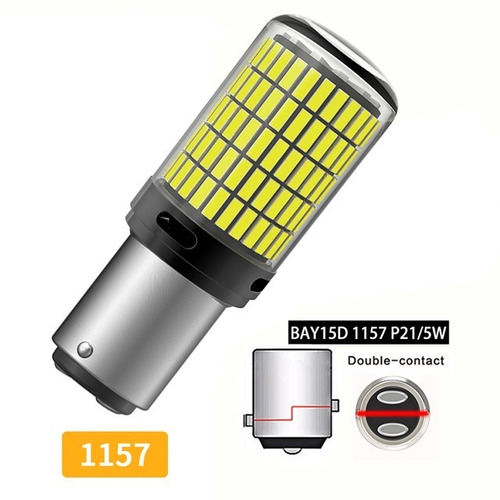 Foco 2x  Led Bay15d Rojo Foco Stop Moto