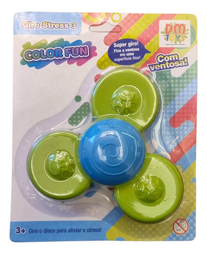 Spinner Ventosa Fidget Toy Brinquedo Anti Stress Sensorial Cor Verde