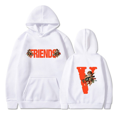 Sudadera Con Capucha Holgada Vlone Friends Angel Big V