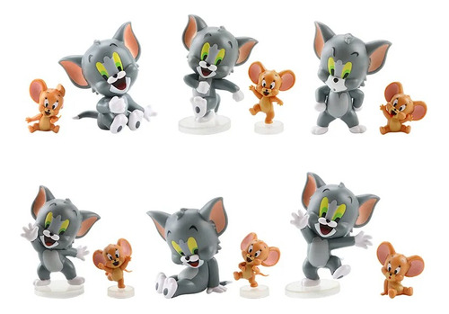 Figuras Tom Y Jerry Coleccion Por 12 Unidades