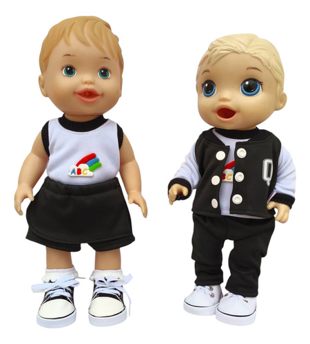 Uniforme Escolar Kit 3 Peças Para Baby Alive E Similares