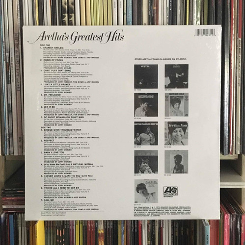 Vinilo Aretha Franklin Aretha's Greatest Hits Eu Import.