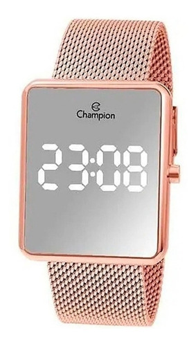 # Relógio Champion Digital Feminino Rosê Espelhado Ch40080z