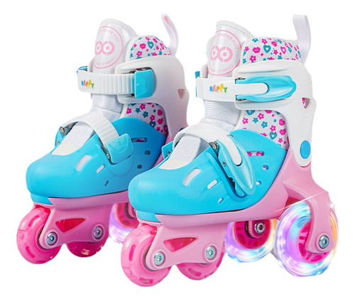 Patines Infantiles Que Se Iluminan Talla Ajustable