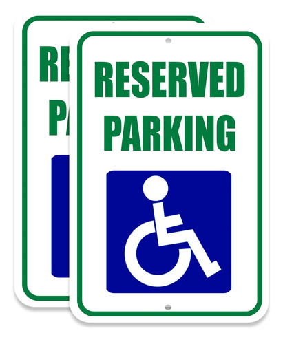 Cartel De Estacionamiento Reservado Discapacitados De A...