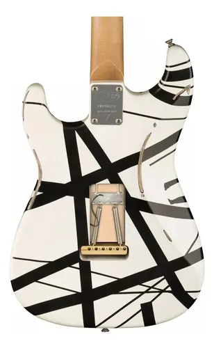 Guitarra EVH Frankenstein Striped Series Preto Floyd Rose Strato