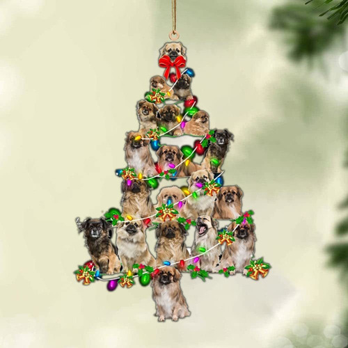 Louche Adorno Navidad Tibetano Spaniel Para Perro Arbol 2