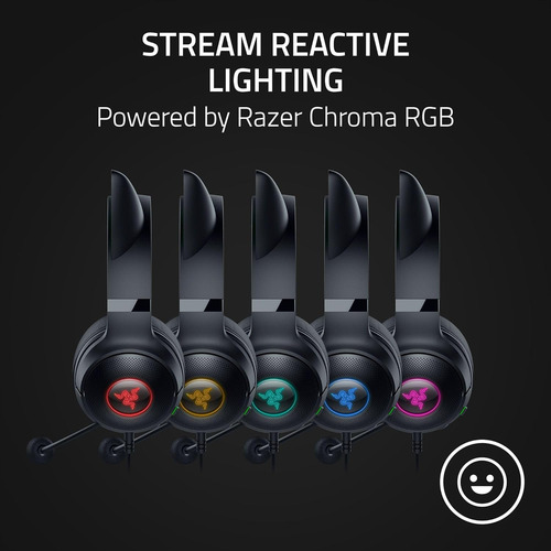 Auricular Gaming Razer Kraken Kitty Edition Chroma Usb Black