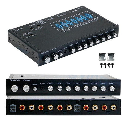 Ecualizador De Audio Para Automóvil De 7 Bandas Ecualizador