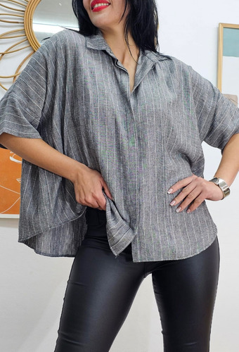 Camisa Oversize Rayada