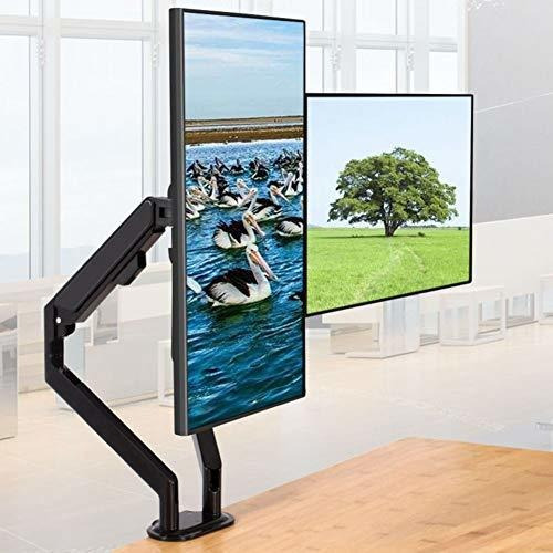 Imagen 2 de 7 de Soporte Para Monitor Dual: Brazo Articulado Con Resorte De