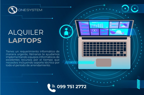 Alquiler Computadoras Laptops Pantallas Led