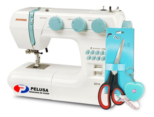 Imagen 2 de 10 de Janome 3016 + Tijera Y Metro De Regalo! Gtía 3 Años P/aregar