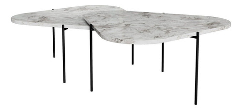 Mesa De Centro Palheta - Atenna - 130cmx 65cmx30 Cm