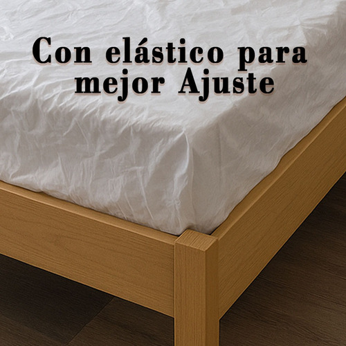 Cubre Colchón Impermeable Incontinencia 2 Plazas Pvc Lavable Blanco Pvc Impermeable 2 Plazas