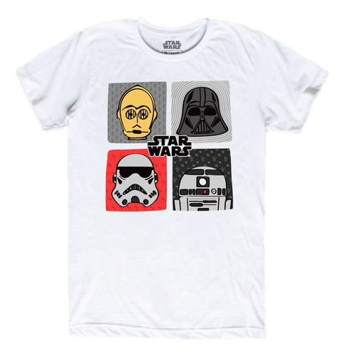 Imagen 1 de 4 de Playera Star Wars Máscara De Látex (varios Modelos)