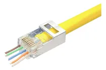 Comprar Conector Rj45 Cat6 Blindados Pasante Elisantech  (100 Und)