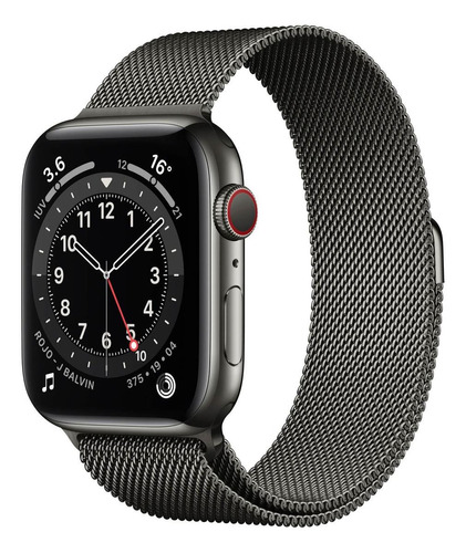 Smartwatch Apple Watch Series 6 44mm - Gps + Cellular - Caixa Grafite/ Pulseira Milanês Preta
