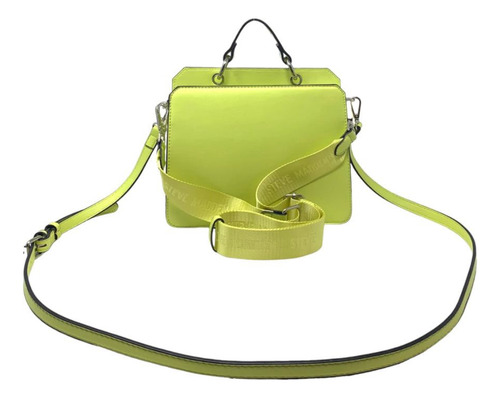 Bolsa Steve Madden Belevyn Dt618175 Acabado De Los Herrajes Níquel Color Verde Lima Correa De Hombro Verde Lima Diseño De La Tela Liso