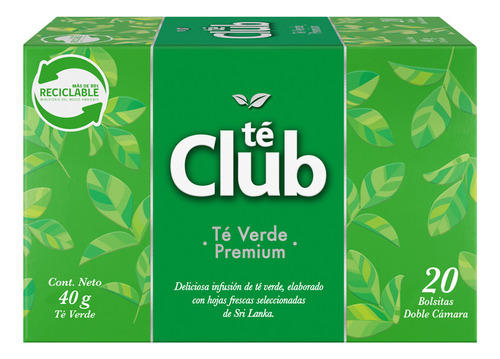 Té Club Verde 20 Un