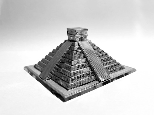 Pirámide Chichén Itzá- Rompecabezas De Metal Puzzle 3d