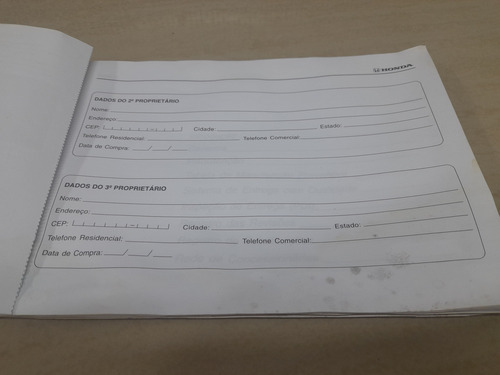 Manual Do Proprietário Honda Fit 2006 (Usado)
