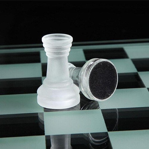 Ajedrez De Vidrio 25 X 25 Cms Juego Mesa Glass Chess