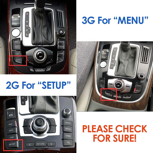 Adaptador Audi Mmi 3g Bt5.0 Con Pantalla De Menú Para A4/a6/