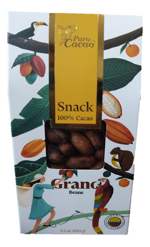 Snacks 100% Cacao Tostado Premium Selecc - g a $299