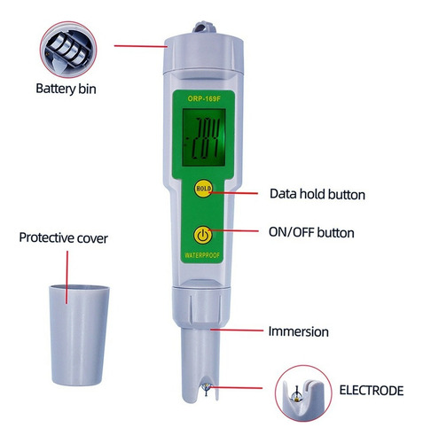 Orp Tester Ip55 Impermeável Backlight Exposição Qualidade Da