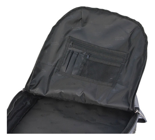 Mochila Ejecutiva Oficina Hombre Notebook Mujer Urbana Color Gris 27526 Diseño De La Tela Liso