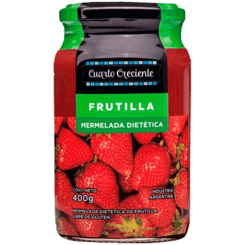 Mermeladas Dieteticas Frutilla Cuarto Creciente 400g