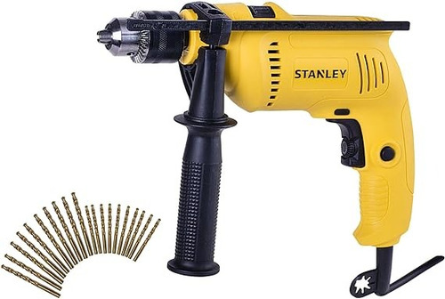 Furadeira De Impacto Stanley 600w Sdh600g20 C/kit 20 Brocas