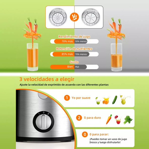 Para Extrator Automático De Suco Para Frutas E Vegetais Em