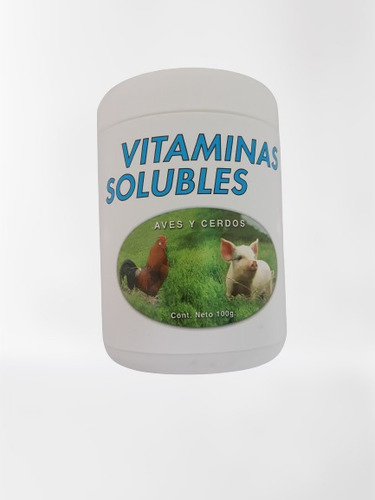Vitaminas Solubles Para Aves Y Cerdos 100grs