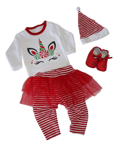 Conjunto Para Bebe - Mi Primera Navidad Unicornio