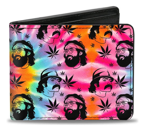 Cartera Plegable Con Hebilla Para Hombre Cheech & Chong, 4.0
