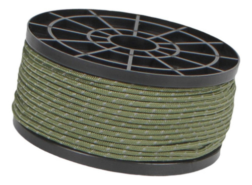 . Cuerda De Viento Reflectante Paracord Diseño Verde