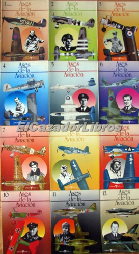 Ases De La Aviacion 12 Tomos Completa A49 (Usado)