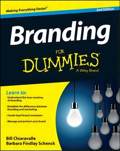 Branding For Dummies, De Bill Chiaravalle. Editorial John Wiley & Sons Inc, Tapa Blanda En Inglés, 2014