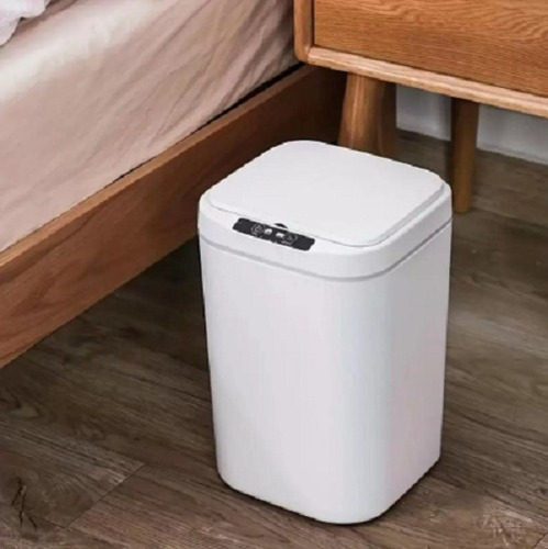 Lixeira Inteligente Sensor Automático Banheiro Cozinha 15lts Cor Branco