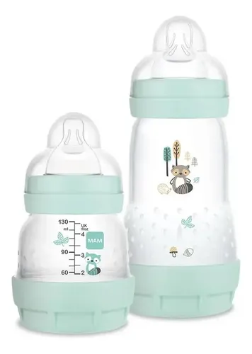 Kit 2 Mamadeiras Easy Start - Mam Azul