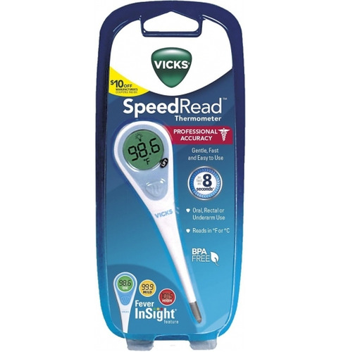 Vicks Speedread Termômetro Digital Leitura Rápida 8 Segundos