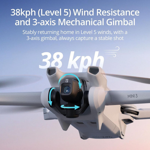 Drone Dji Mini 3 Con Cámara 4k Y Control Rc, 38 Min De Vuelo
