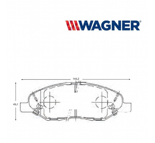 Pastillas Freno Del Cerámicas Nissan Tiida 2011-wagner, Usa
