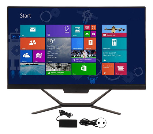 Cámara Aio Desktop Todo En Uno Negra De 23,8 Pulgadas Fhd 19